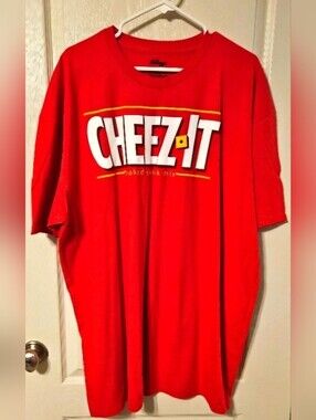 Kellogg's Cheez Its Cheesy Snack Crackers Shirt 3XL NWT Red Unisex